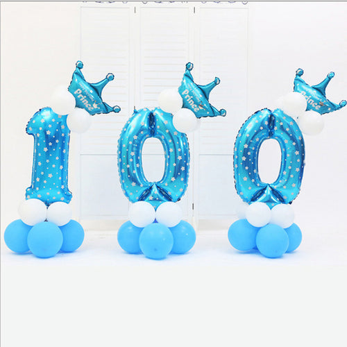 number balloons