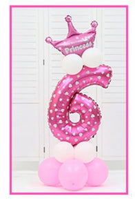 number balloons