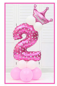 number balloons