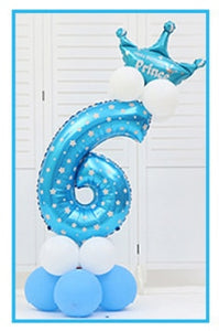 number balloons