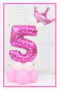 number balloons