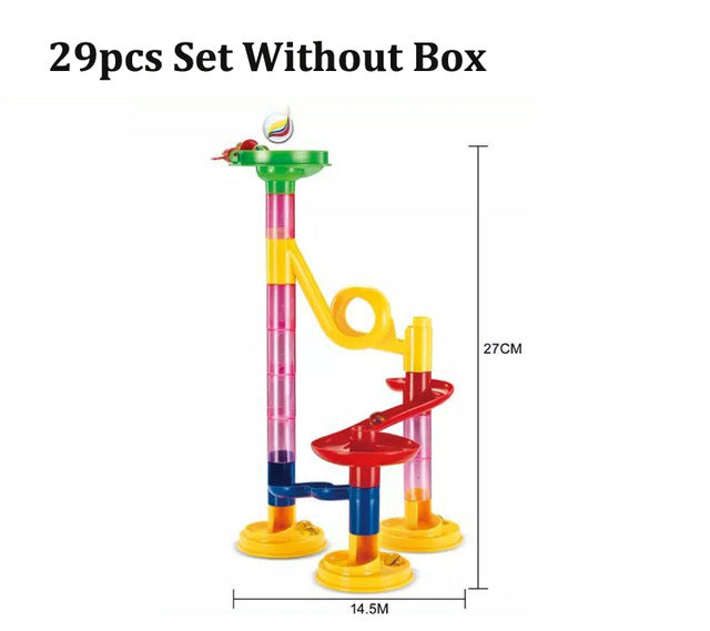 Marble Race Run Track Building Blocks Kids