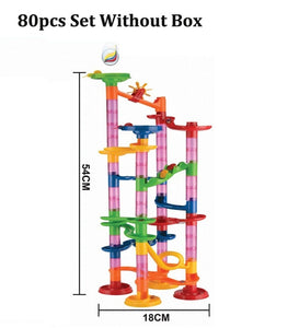 Marble Race Run Track Building Blocks Kids