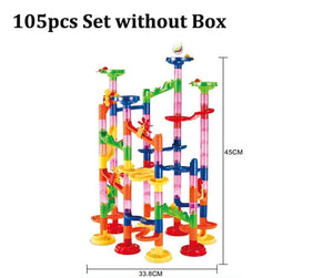 Marble Race Run Track Building Blocks Kids